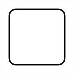 rounded square icon vector illustrator isolated on white background EPS 10