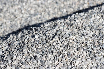 close up of quarry stone and pebbles