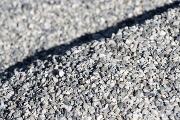 close up of quarry stone and pebbles