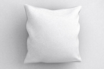 Fototapeta na wymiar Square pillow on a white background. 3D render