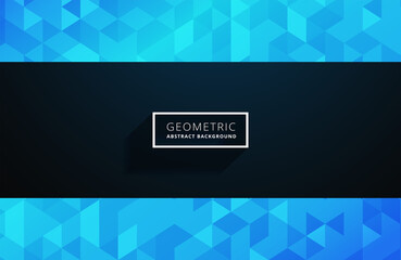 black blue geometric business background
