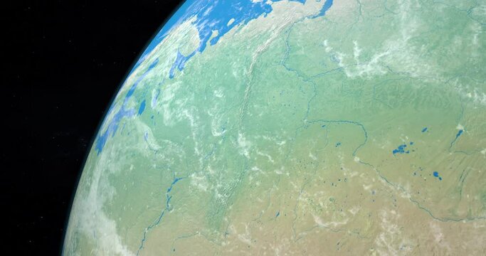 Ural river in planet earth