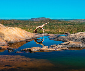 Beautiful gunlom water pool in Western Australia © Christina