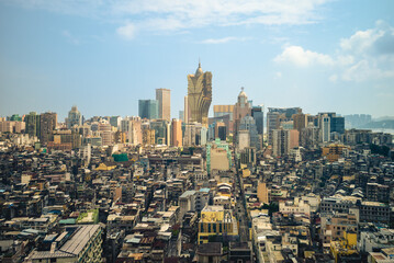 Fototapeta premium cityscape of Macao, aka Macau, a Special Administrative Region of china