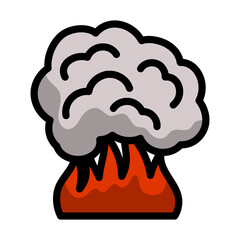 Fire And Smoke Icon
