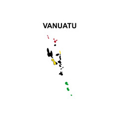 maps of Vanuatu icon vector sign symbol 
