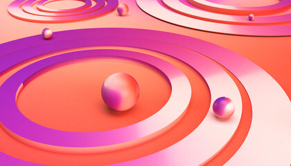 Abstract colorful purple pink wallpaper 3D illustration