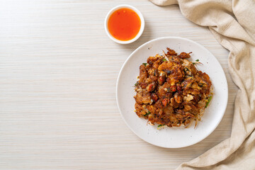 Crispy Fried Mussel Pancake