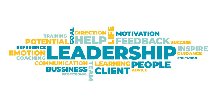 LEADERSHIP word cloud concept. Vector illustration