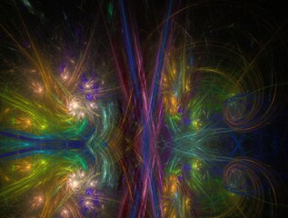 Imaginatory fractal background generated Image