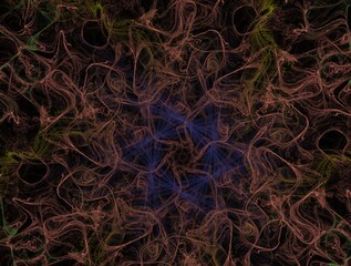 Imaginatory fractal background generated Image