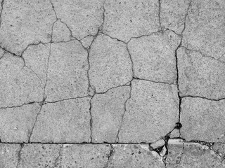 cracked concrete floor texture background