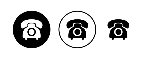 Telephone icons set. Phone icon vector. Call icon vector.