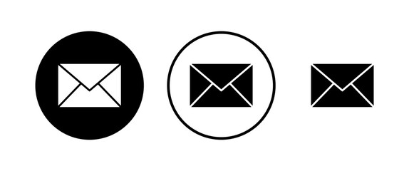 Mail icons set. E-mail icon. Envelope illustration. Message