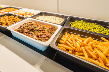 Food court on travel destination