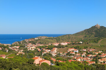 Fototapeta na wymiar Collioure at the quest coast France