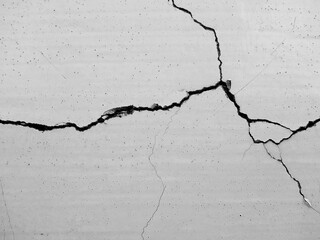 Fototapeta crack white concrete wall texture obraz