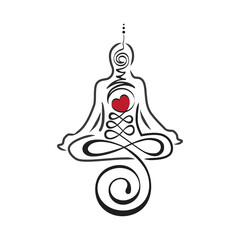 Unalome, Buddhist symbol represents life’s path toward enlightenment.