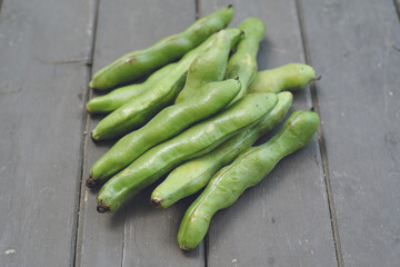 鹿児島県指宿の名産のそら豆の素材写真