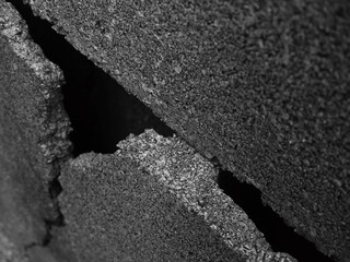 close up crack concrete block texture