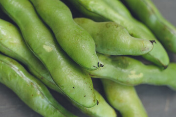 鹿児島県指宿の名産のそら豆の素材写真