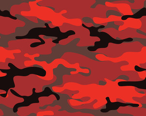 Camouflage seamless pattern. Abstract camo from spots. Endless background of spots. Military texture. Print on fabric and textiles. Vector illustration