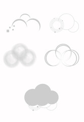 cloud icon or logo isolated sign symbol