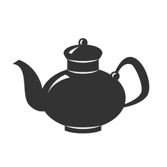 Vector icon of teapots isolated on a white background