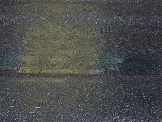 texture of wet asphalt road after rain