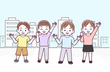 子どもたち4人
