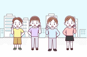 子どもたち4人