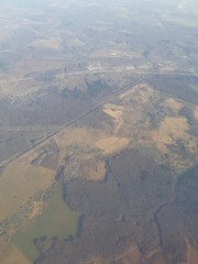 landscape, mountain, view, sky, aerial, nature, mountains, valley, desert, blue, clouds,