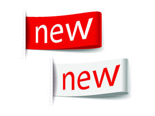 New Labels Collection isolated on a white background