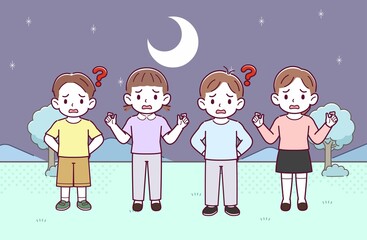 Fototapeta premium 子どもたち4人