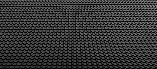 black tile roof pattern for background