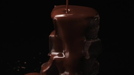 溶けたチョコレートをかける クローズアップ Wall Mural Kai 溶けたチョコレートをかける クローズアップ Wall Mural Kai