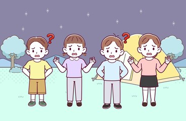 Fototapeta premium 子どもたち4人