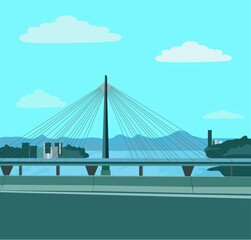 Bridge over the Danube in Vienna