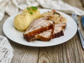 chop with potatoes