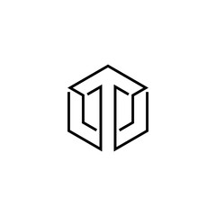 t w tw wt initial logo design vector template