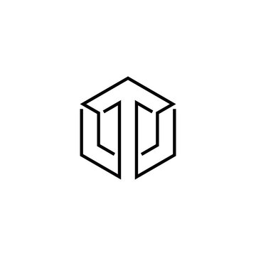 t w tw wt initial logo design vector template