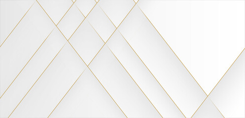 Modern white background with gold lines design