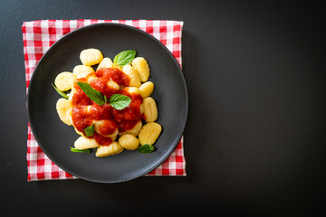 gnocchi in tomato sauce with cheese
