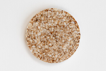 rice cakes isolated on white background, grain crispbreads