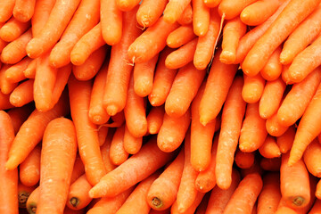 Bulk carrots for sale in Jerusalem market