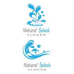 water splash icon vector illustration design template