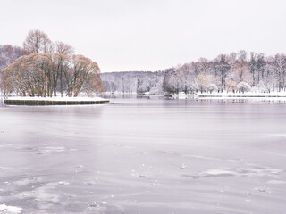 river in winter