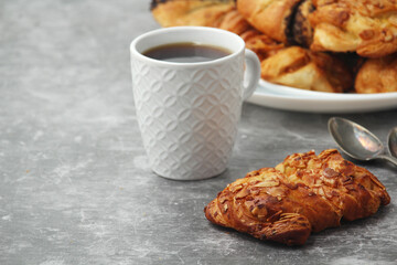 Traditional Swedish fika - a coffee break with pastries