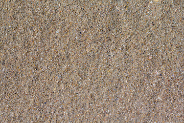 Fine multi-colored gravel on the shores of the Adriatic Sea. Selective focus. Close-up