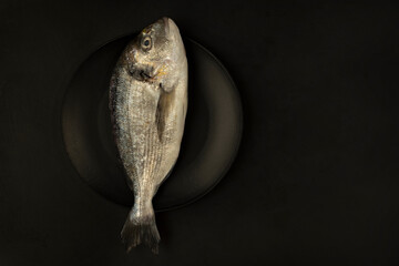 Raw sea bream